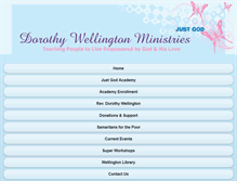 Tablet Screenshot of dorothywellingtonministries.com